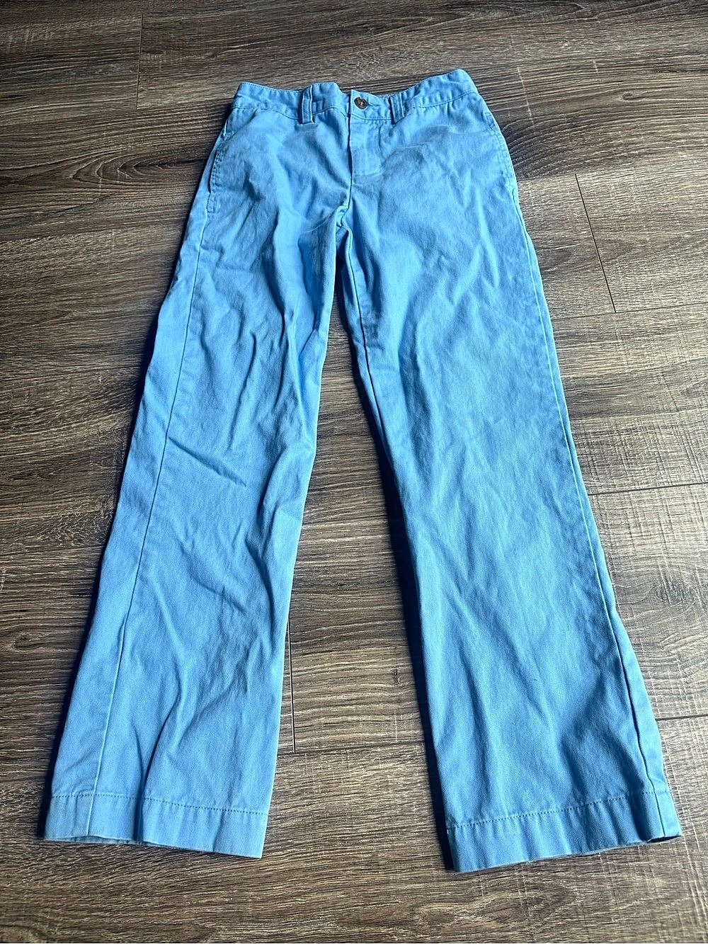 Chaps Straight Leg Cotton Pants in Blue Size 8 Like New